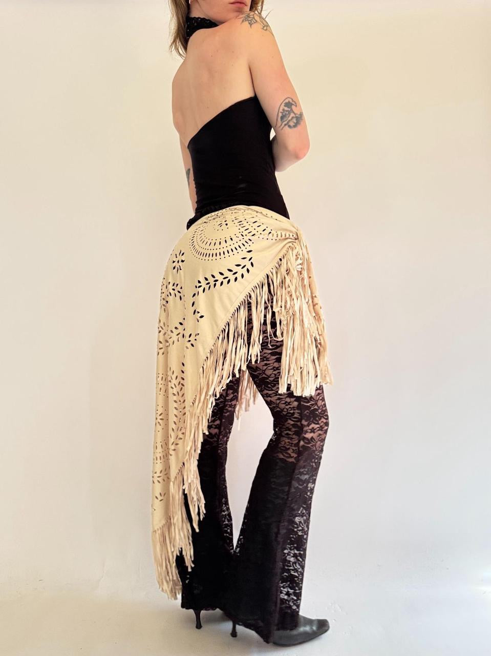 vintage boho wrap skirt