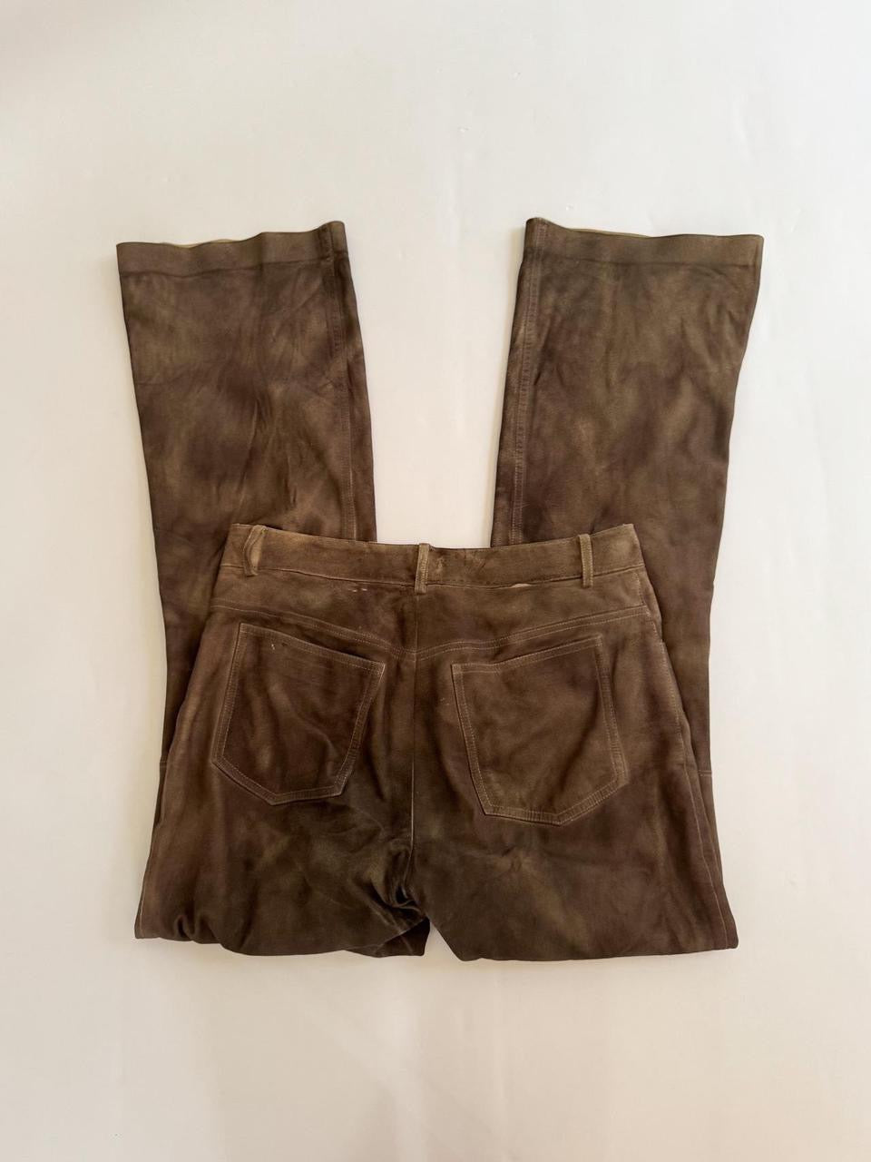 vintage low rise leather pants