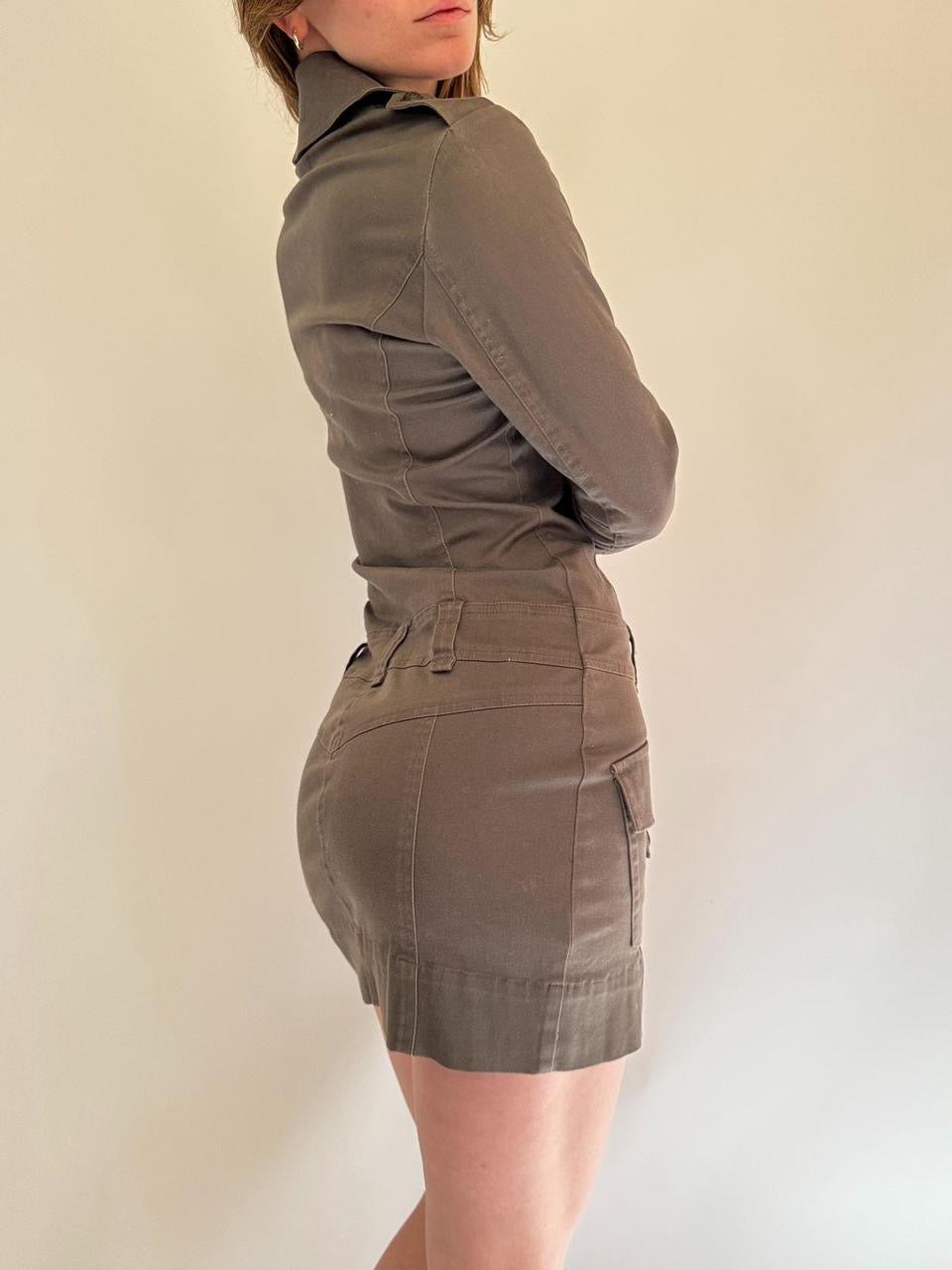 vintage diesel cargo mini dress
