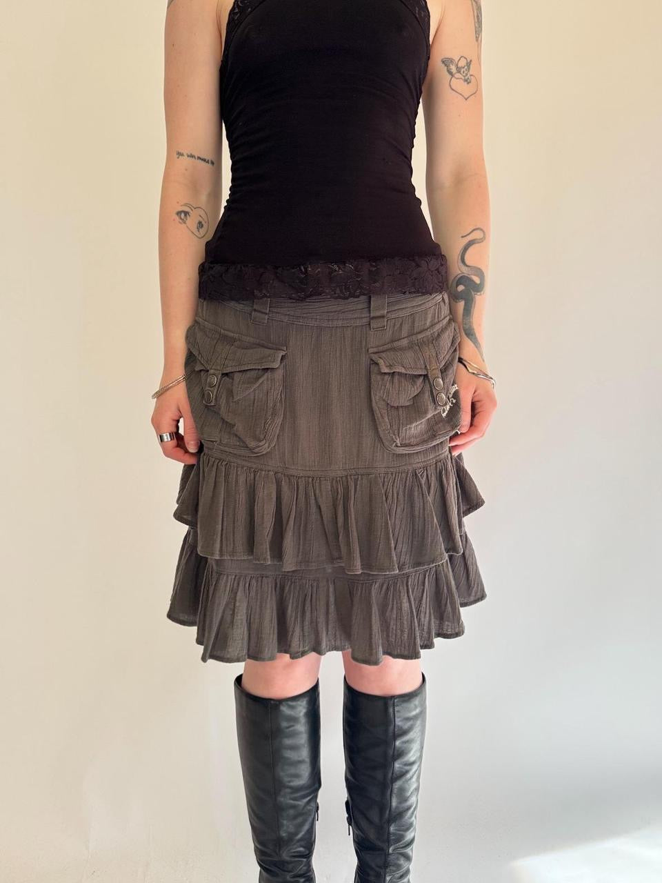 vintage diesel midi skirt