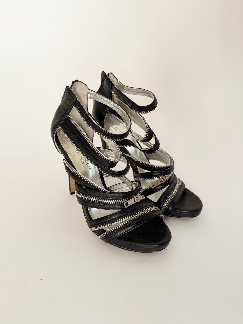 vintage zipper heels