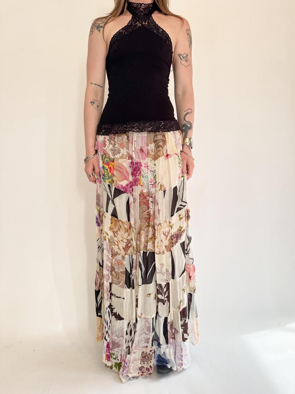 vintage fairy maxi skirt