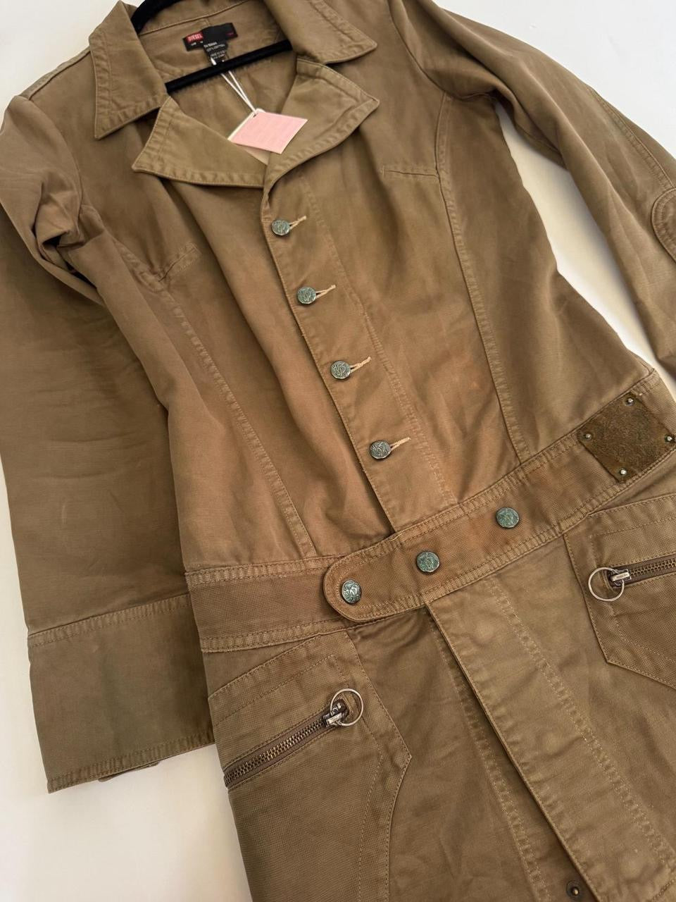 vintage diesel cargo mini dress