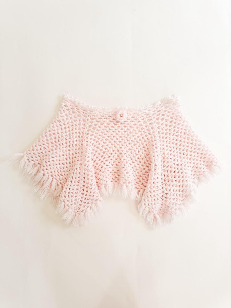 vintage crochet micro mini skirt