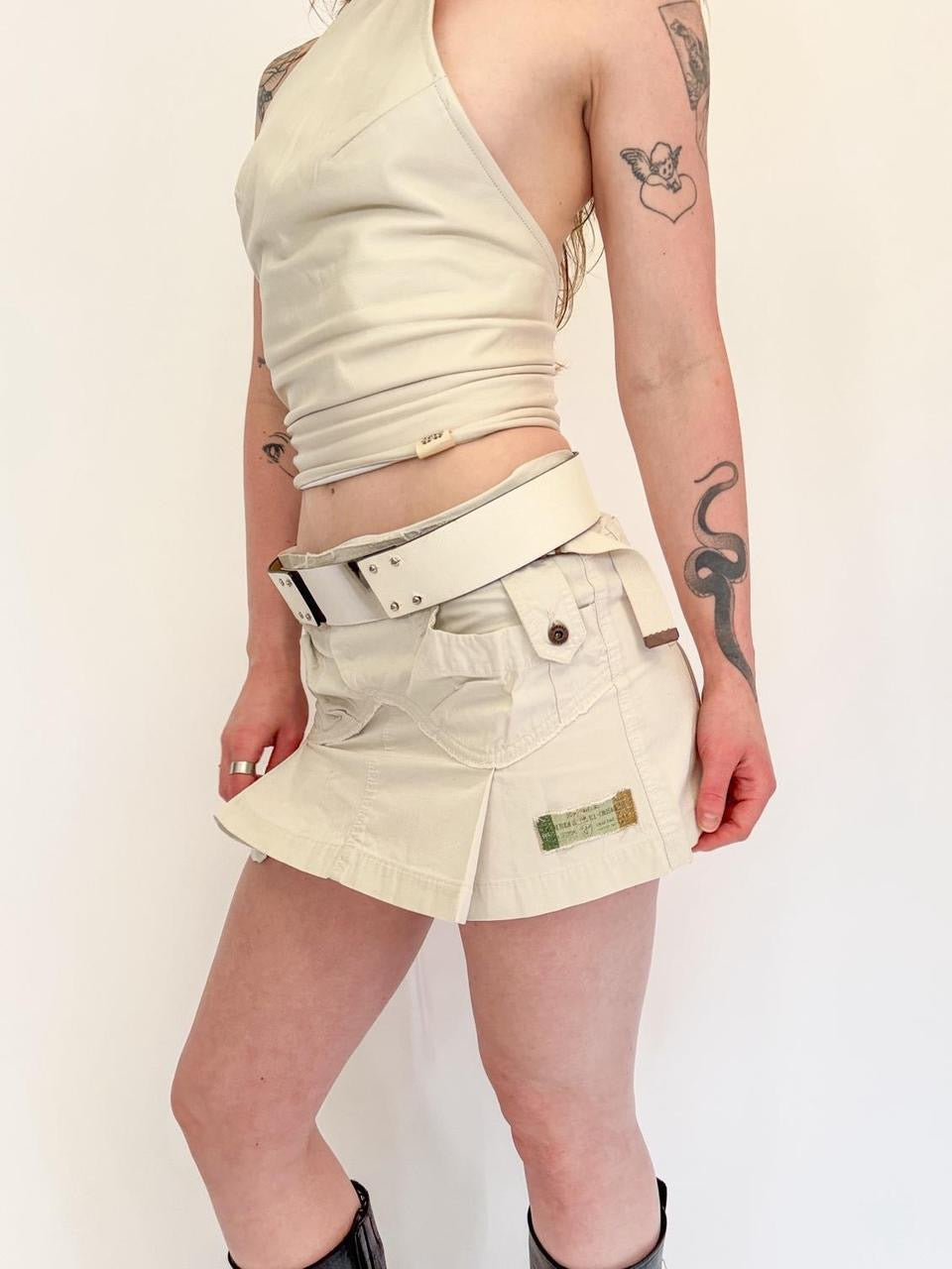 vintage silver metal belt