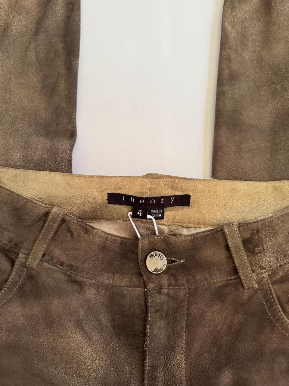vintage low rise leather pants