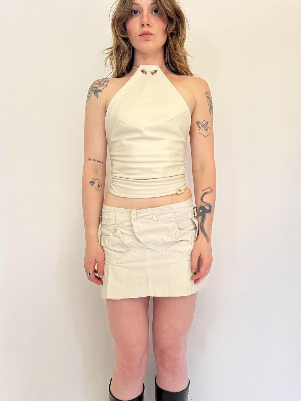 vintage diesel micro mini skirt