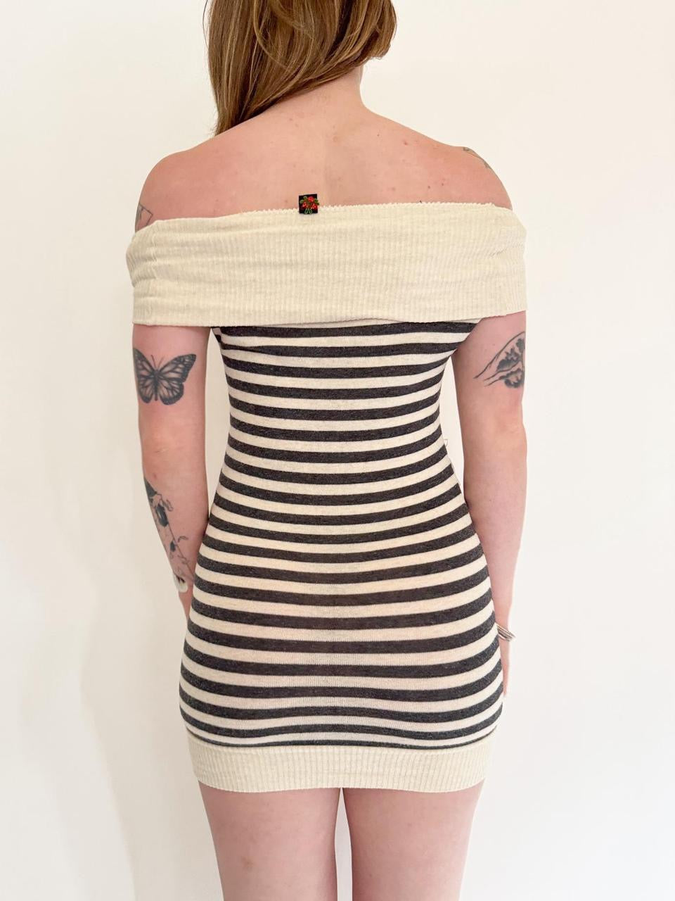 vintage striped sweater dress