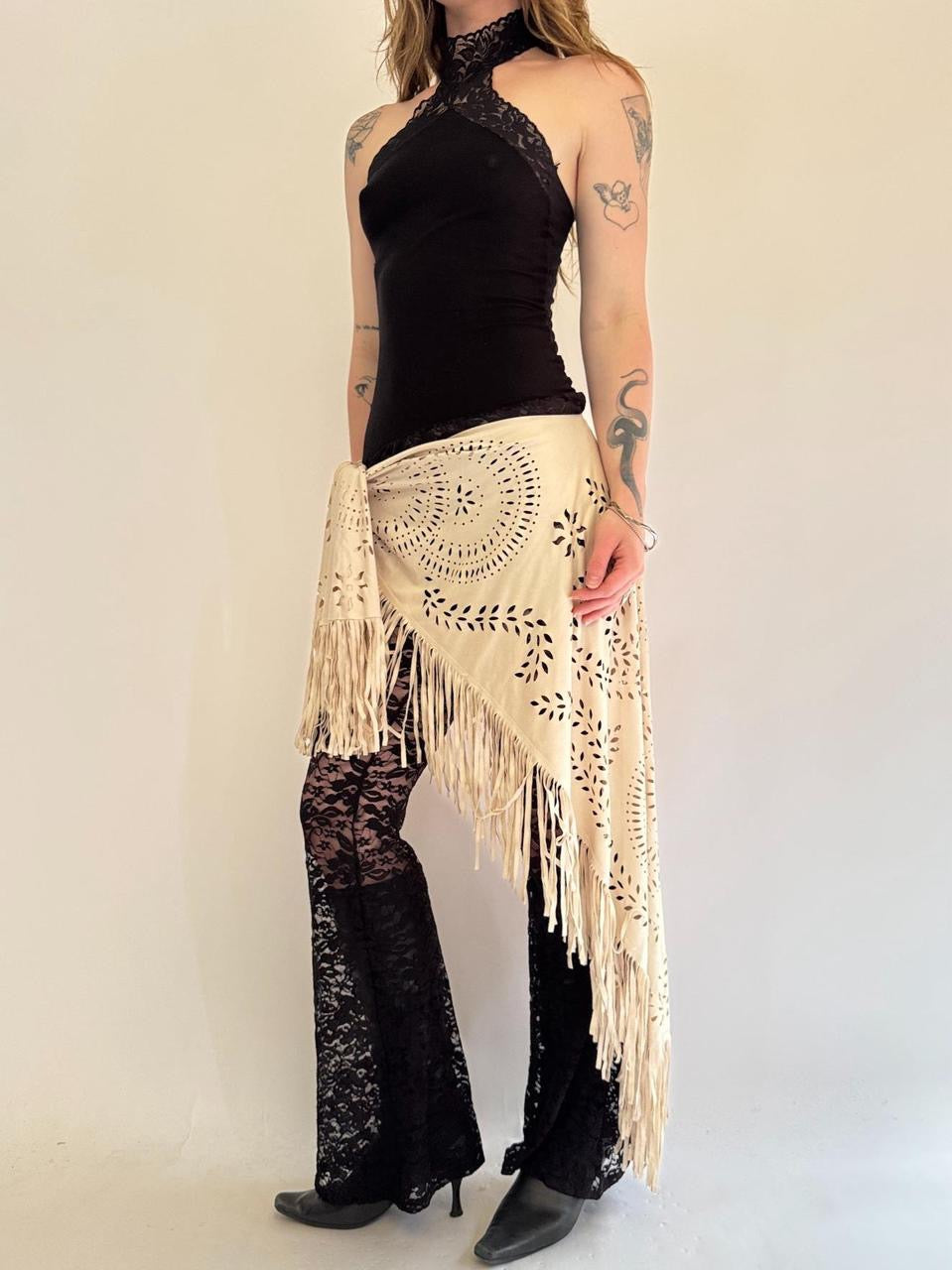 vintage boho wrap skirt