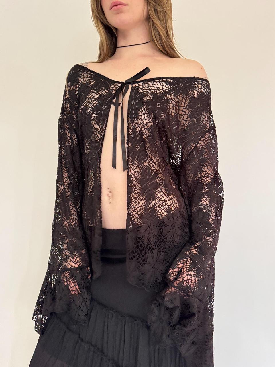 vintage floral fairy cardigan