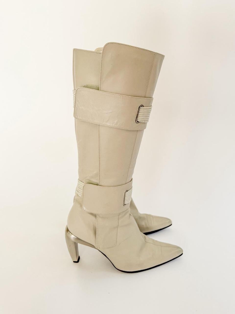 vintage diesel moto boots