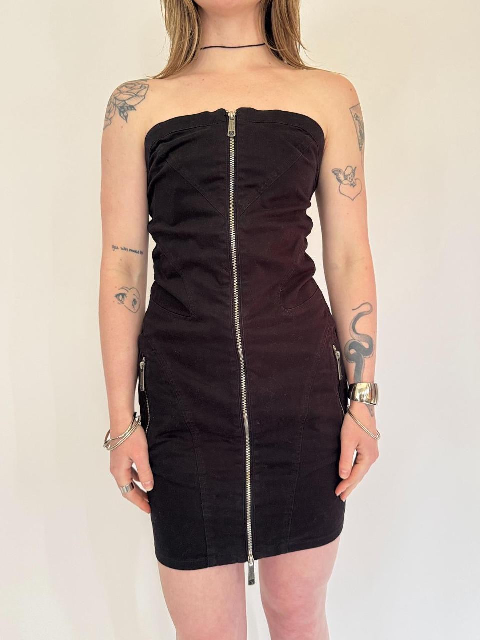 vintage diesel cargo mini dress