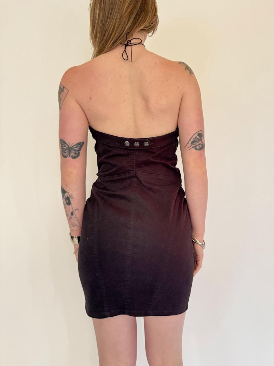 vintage diesel cargo mini dress