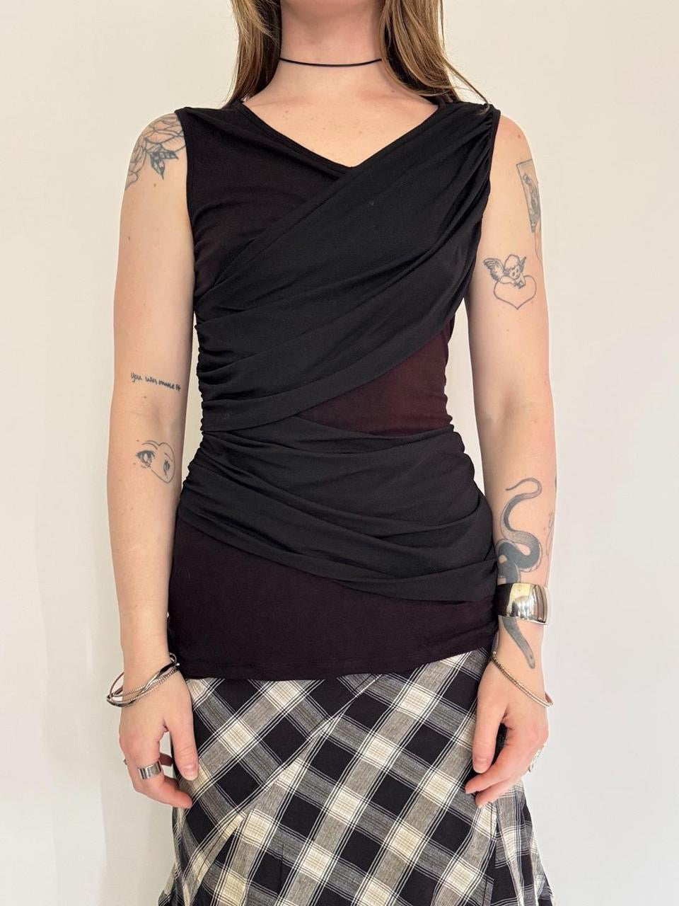 vintage wrap style tank
