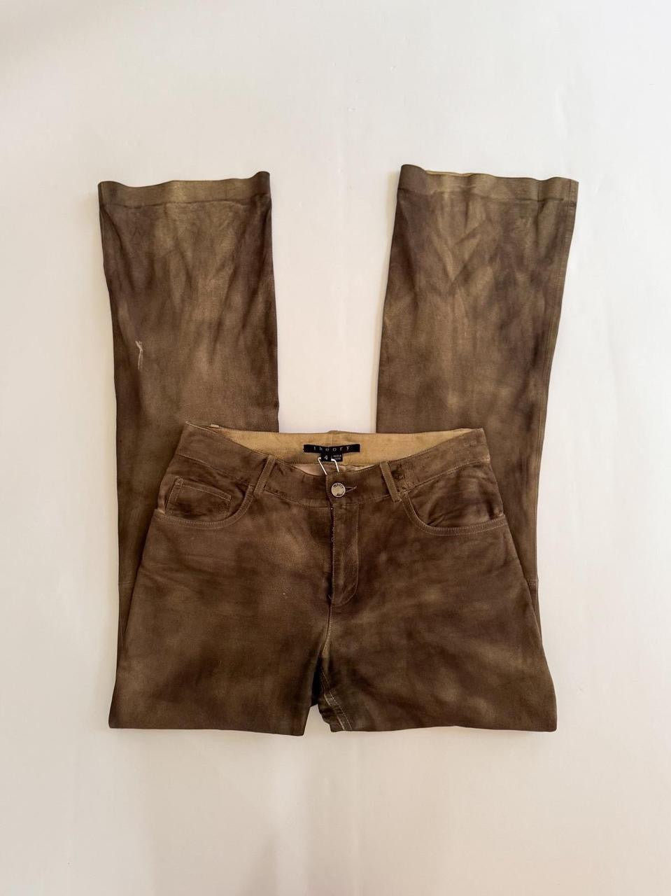 vintage low rise leather pants