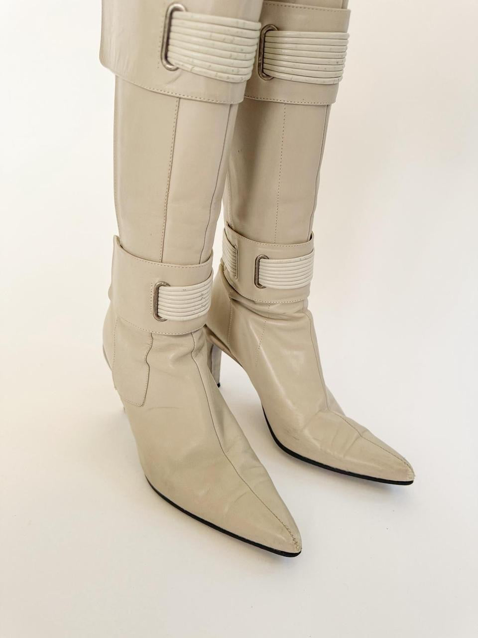 vintage diesel moto boots