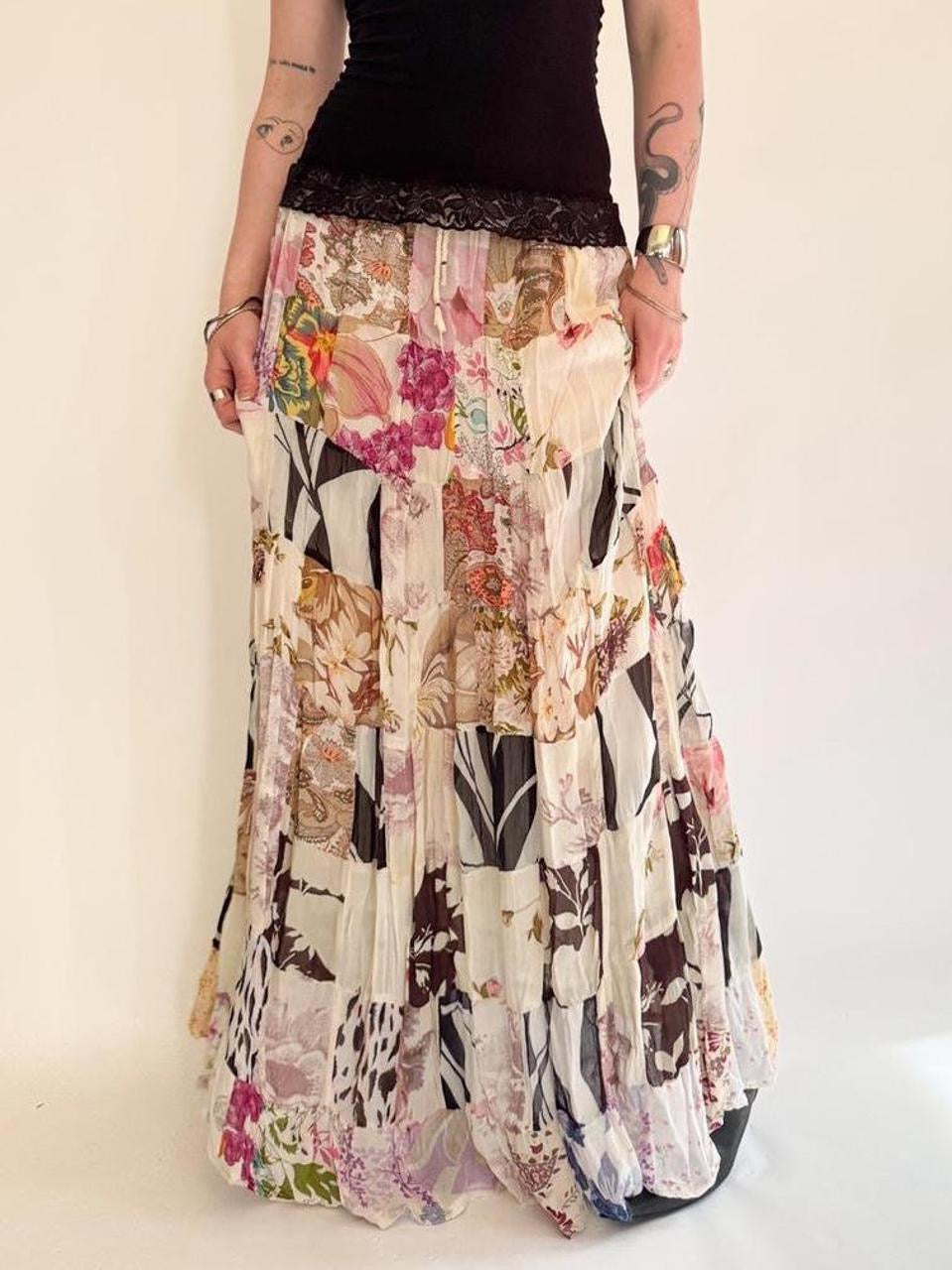 vintage fairy maxi skirt