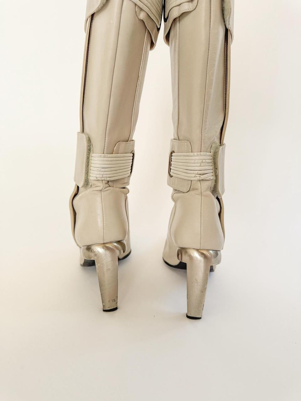 vintage diesel moto boots