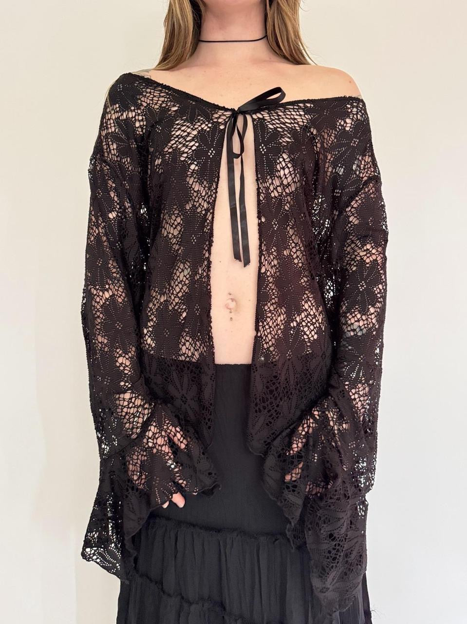 vintage floral fairy cardigan