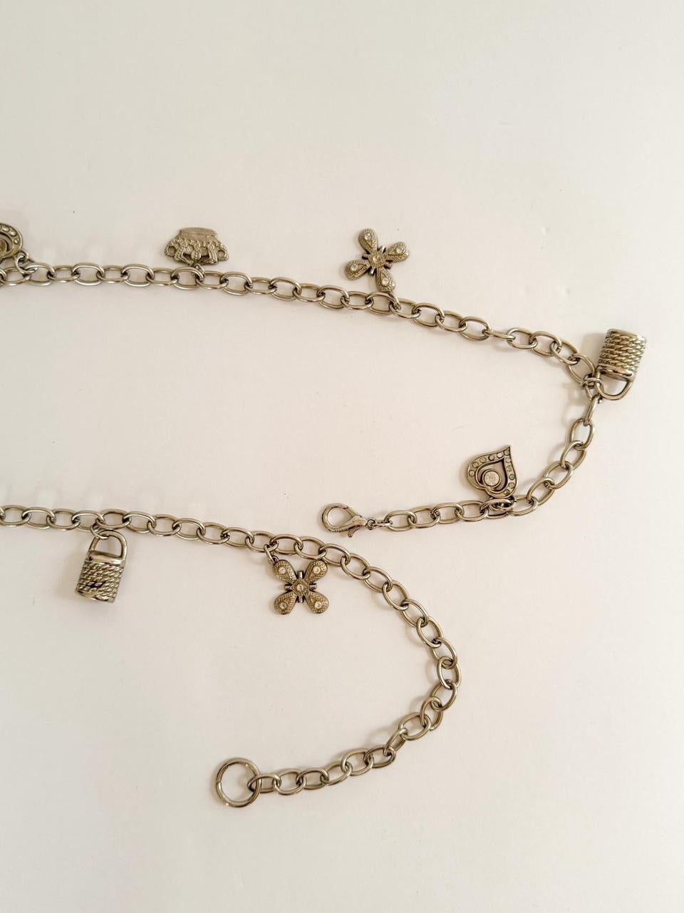 vintage silver chain belt