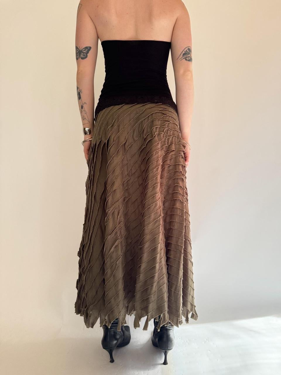 vintage ruffled fairy skirt