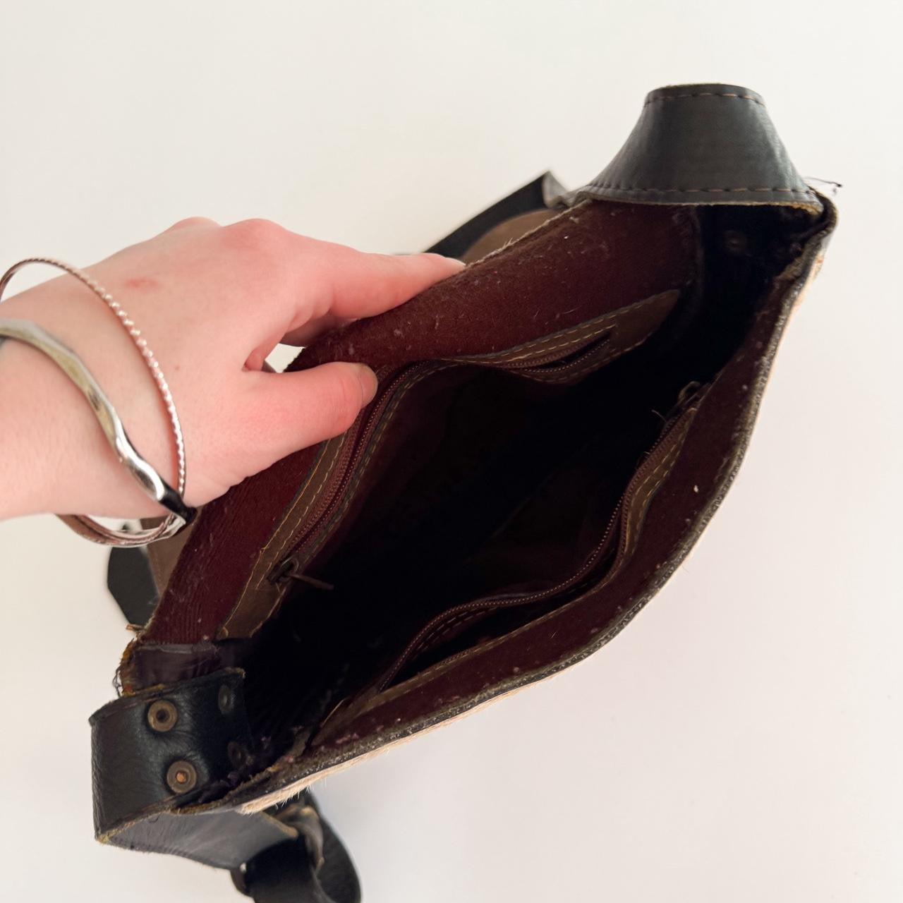 vintage calf hair mini bag