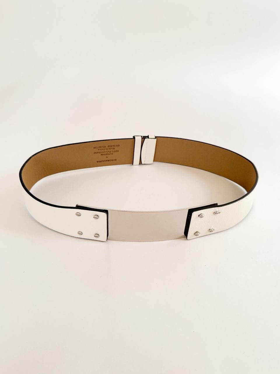 vintage silver metal belt