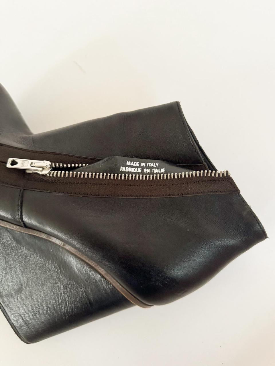 vintage diesel wedge boots
