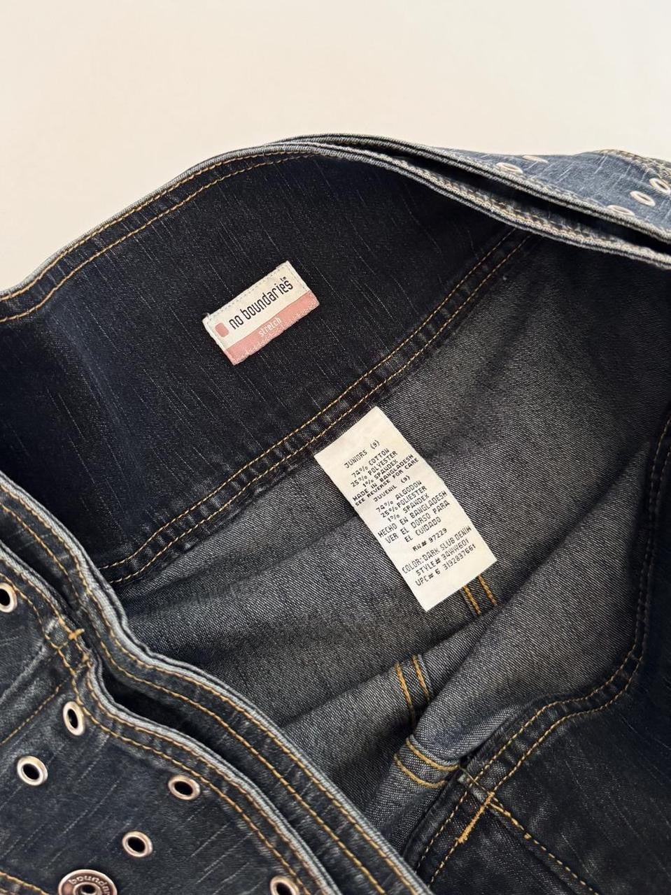 vintage denim micro mini skirt
