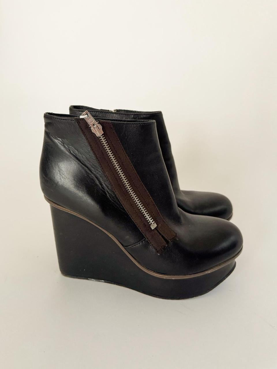 vintage diesel wedge boots