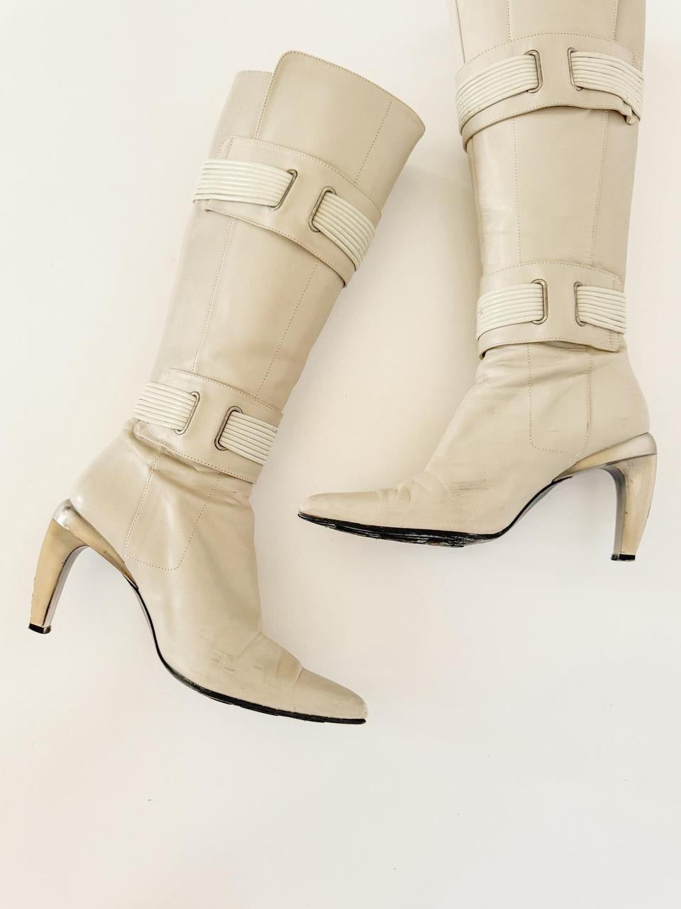 vintage diesel moto boots