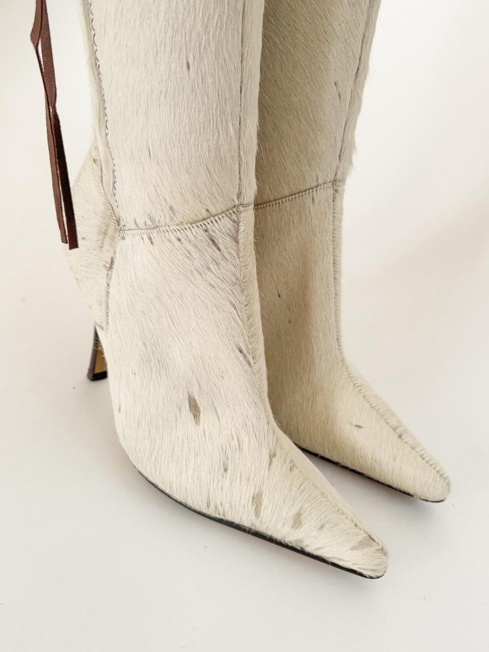 vintage western kitten heel boots