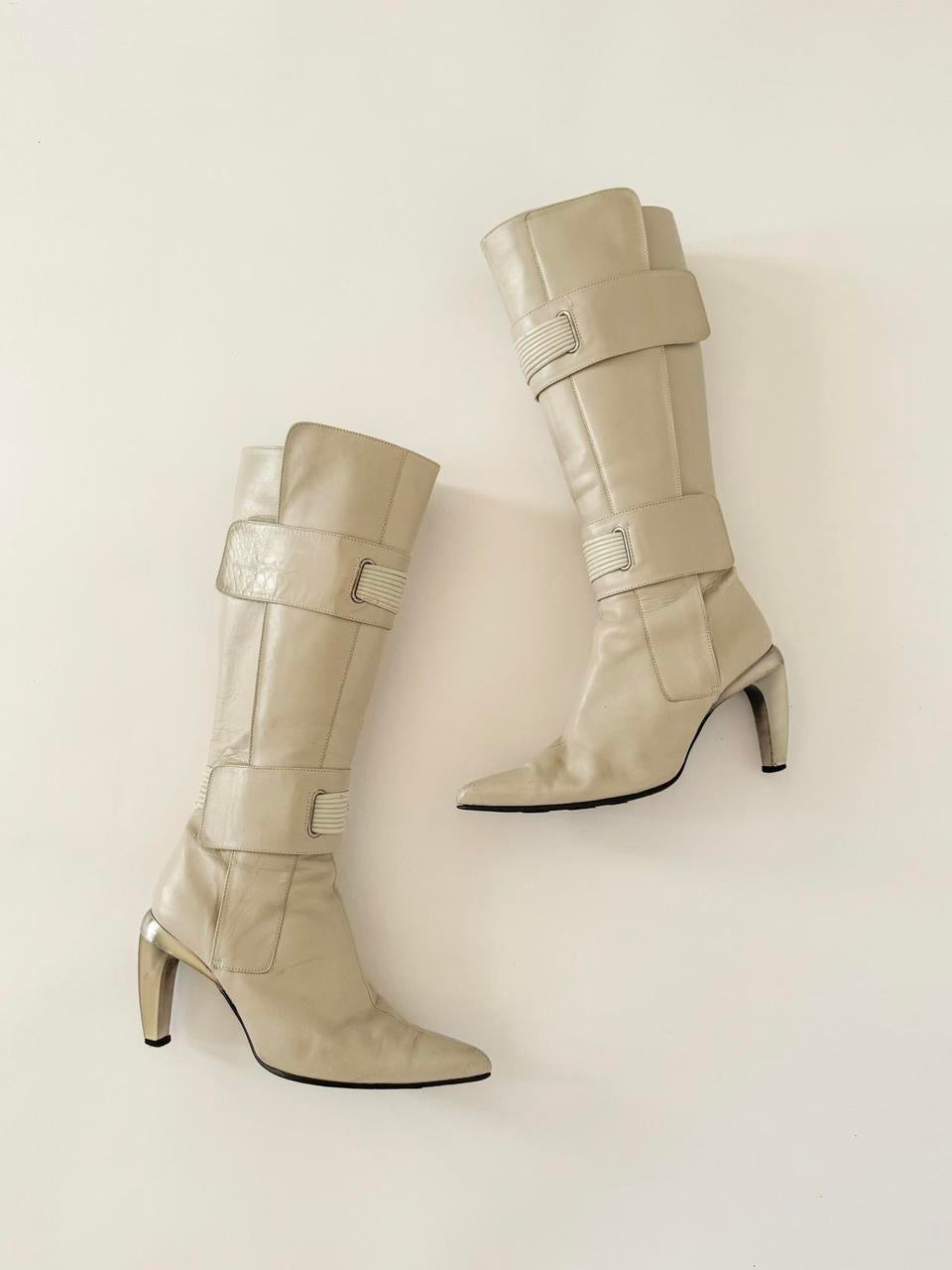 vintage diesel moto boots