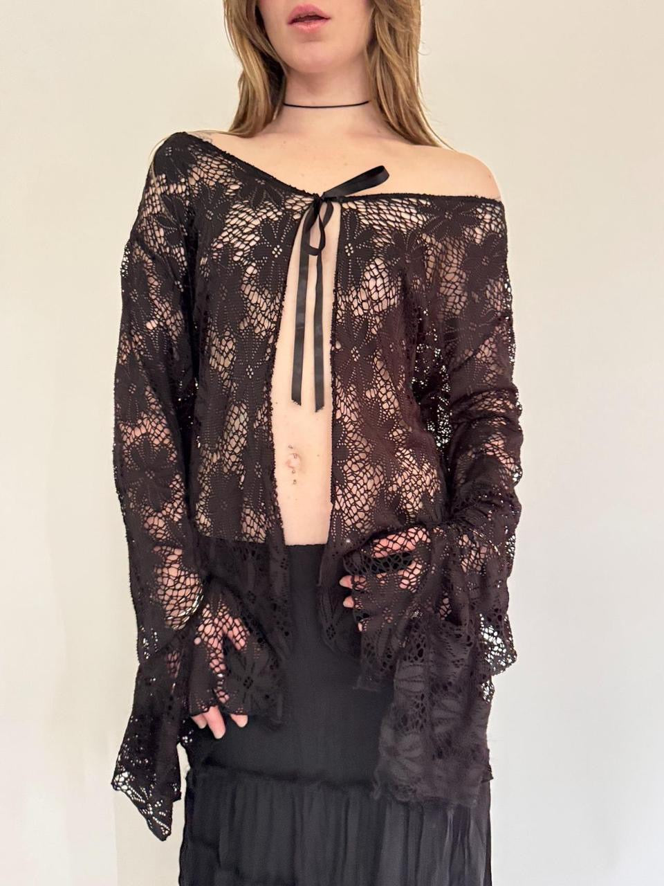 vintage floral fairy cardigan