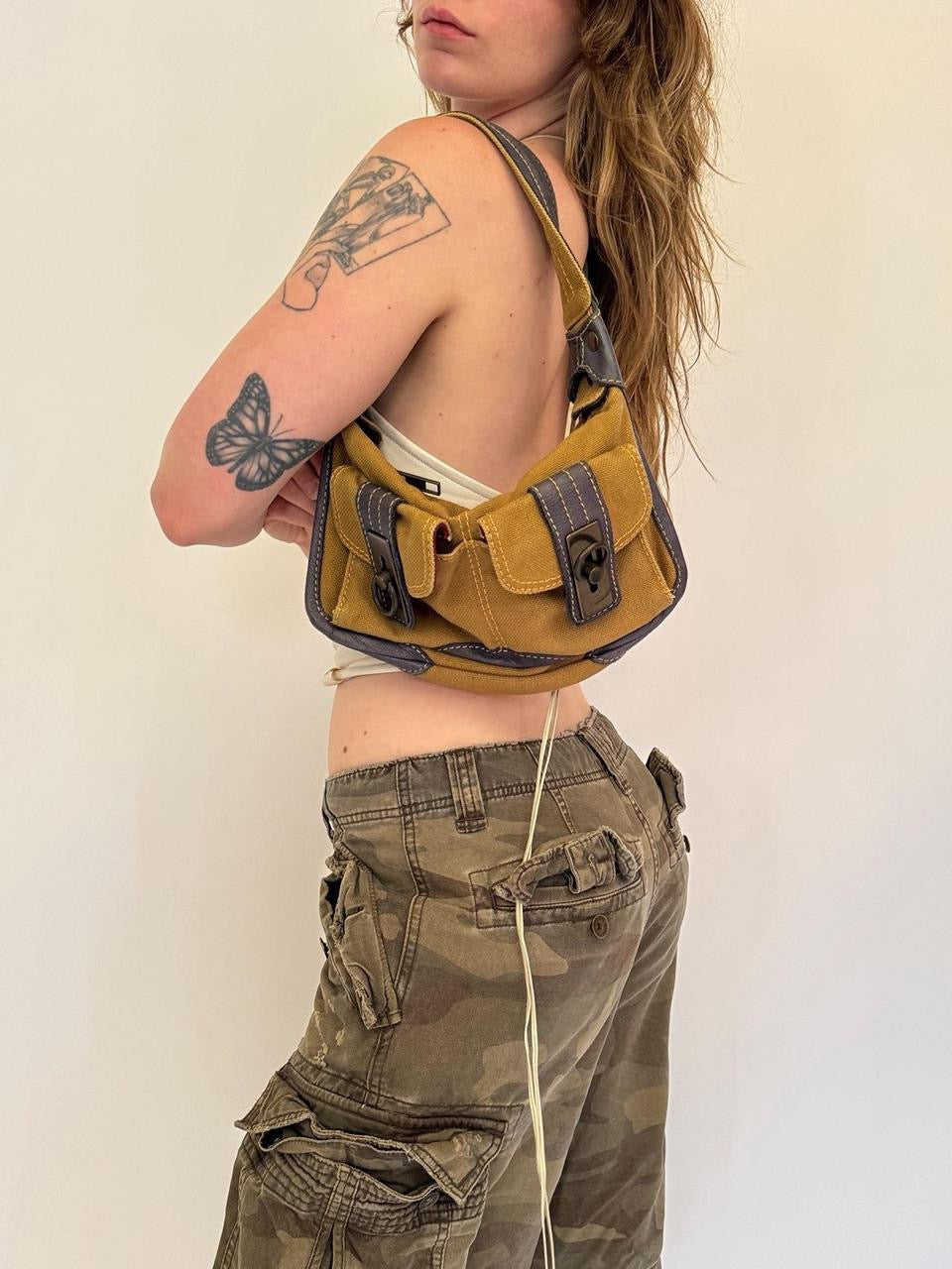 vintage cargo mini bag