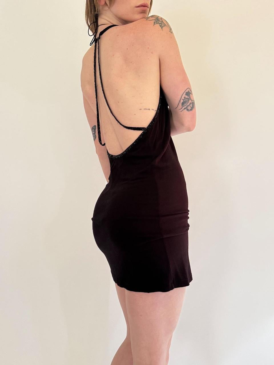 vintage strappy mini dress