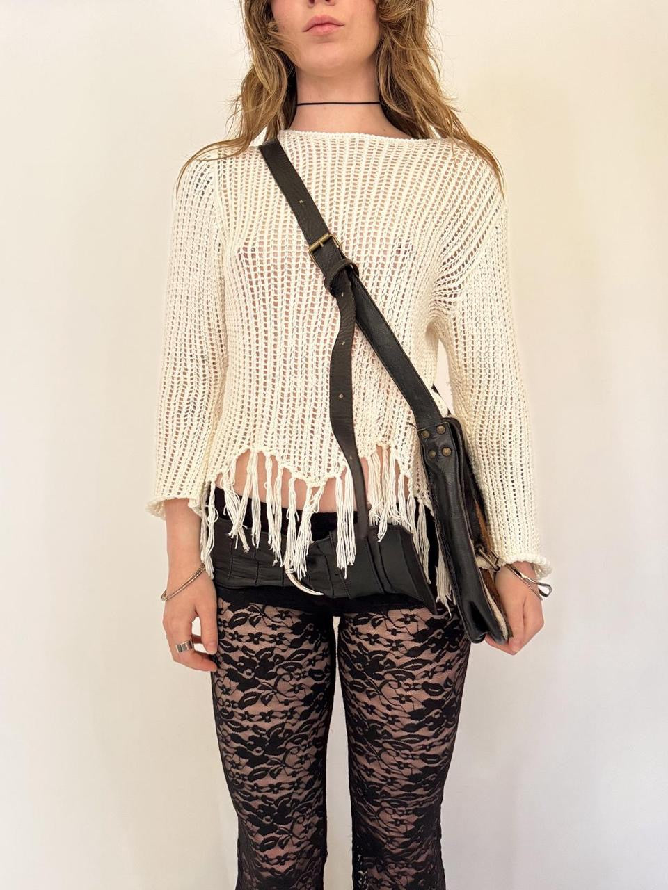 vintage calf hair mini bag