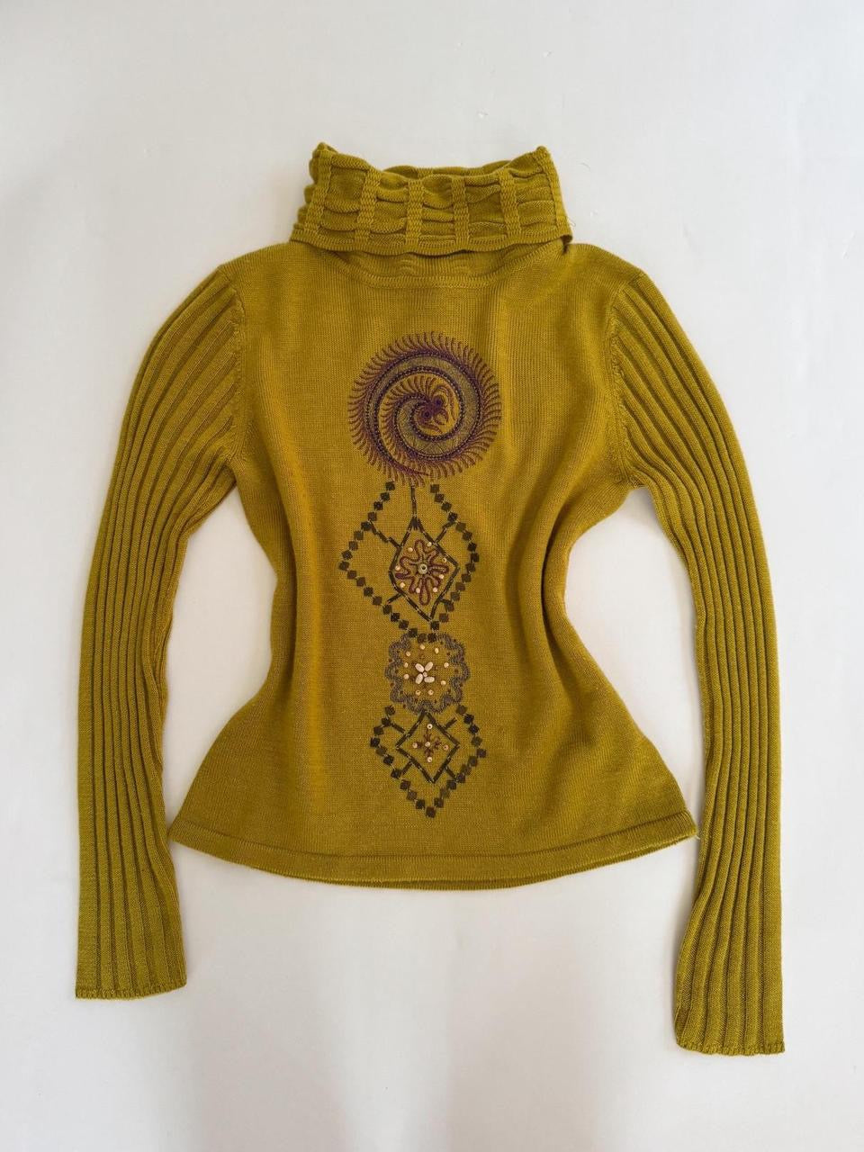 vintage japanese embroidered sweater