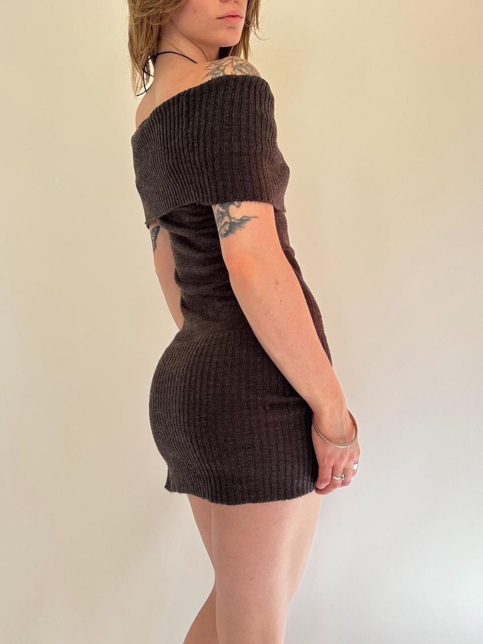 vintage mini sweater dress