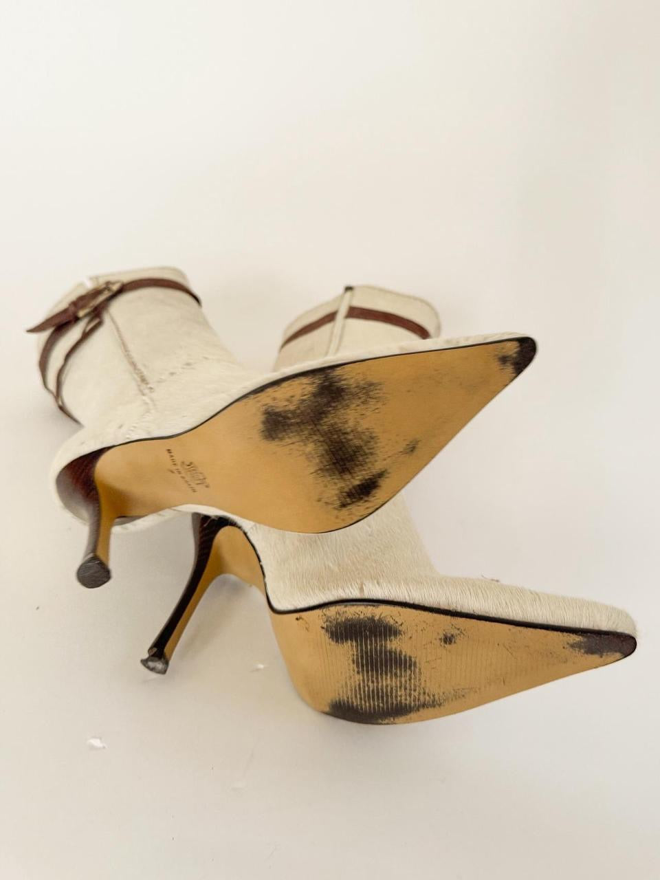 vintage western kitten heel boots