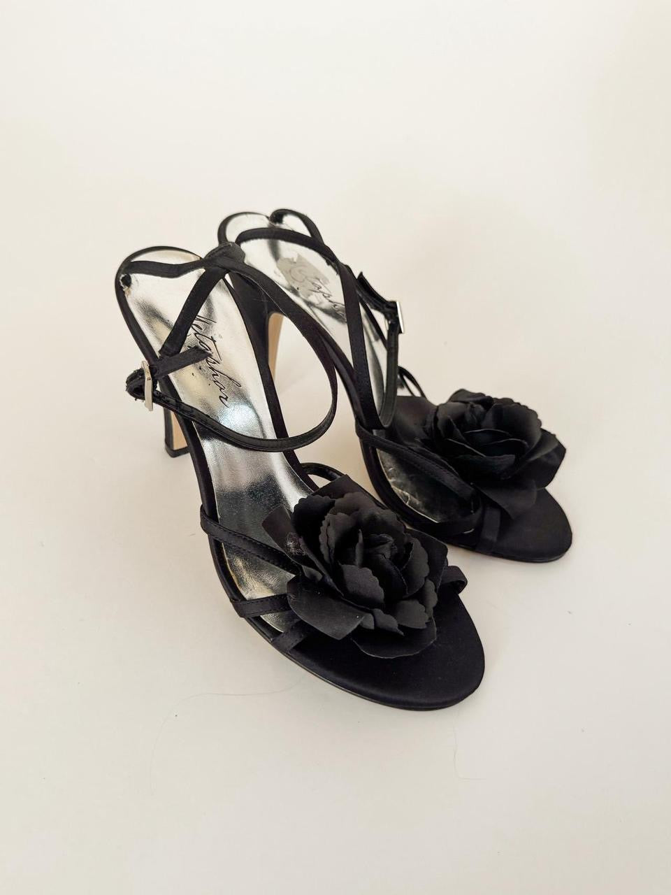 vintage flower heels