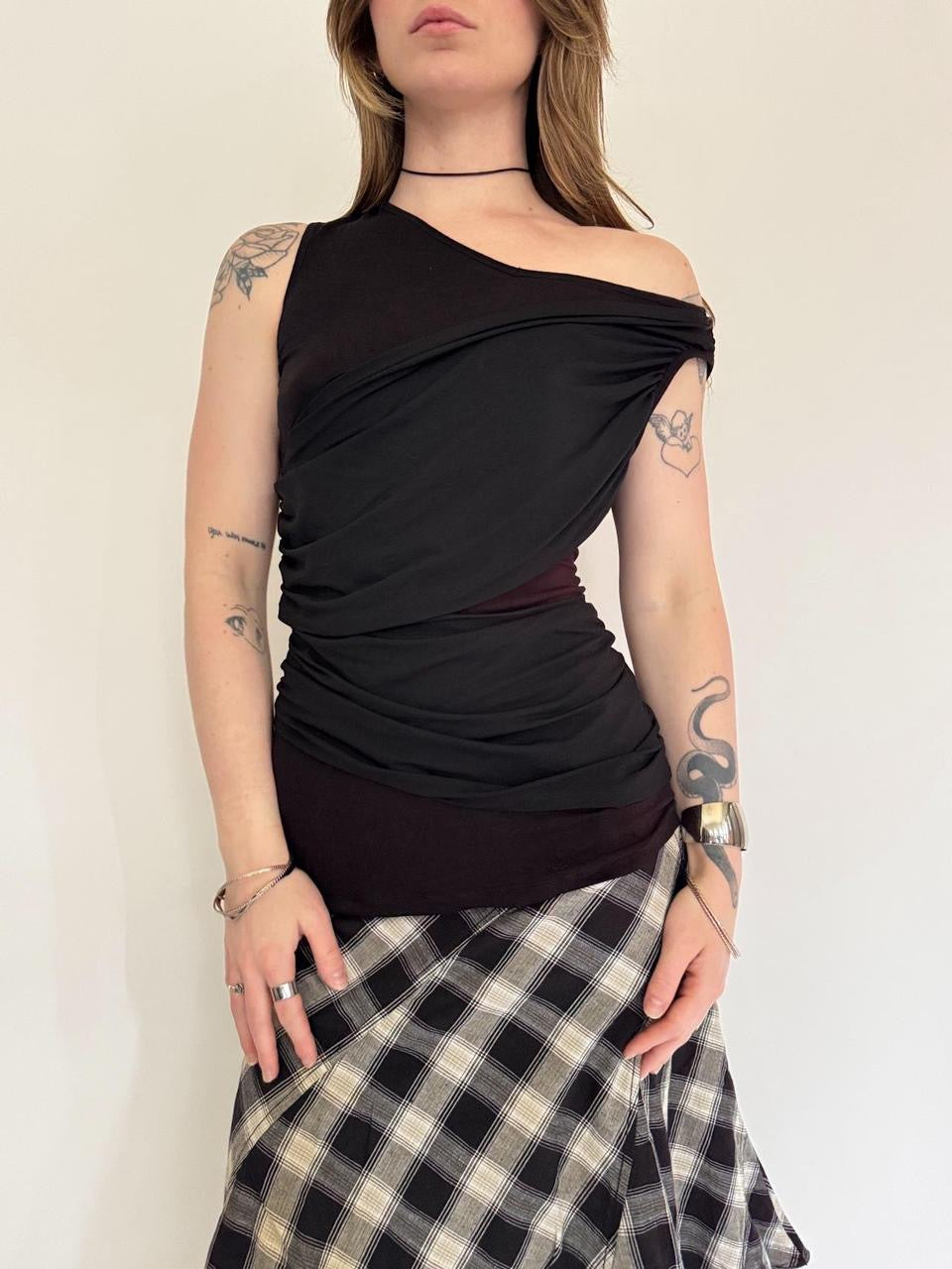 vintage wrap style tank