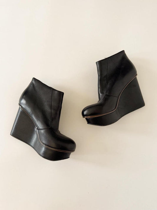 vintage diesel wedge boots