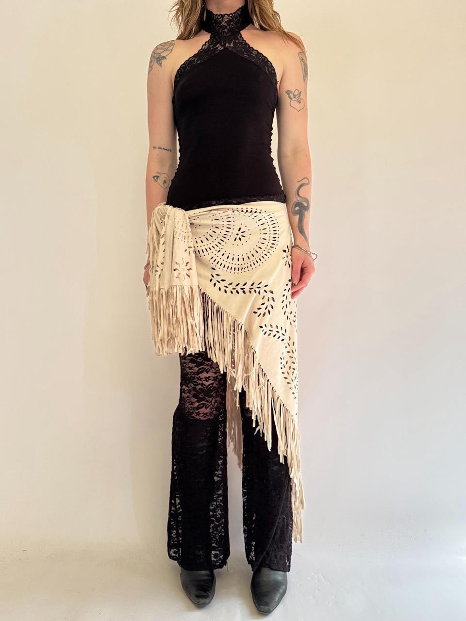 vintage boho wrap skirt