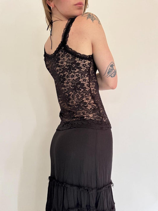 vintage lace tank top