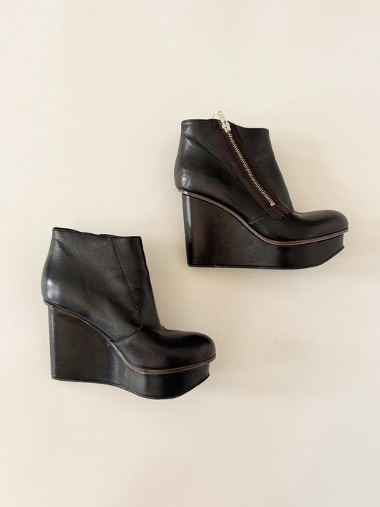 vintage diesel wedge boots