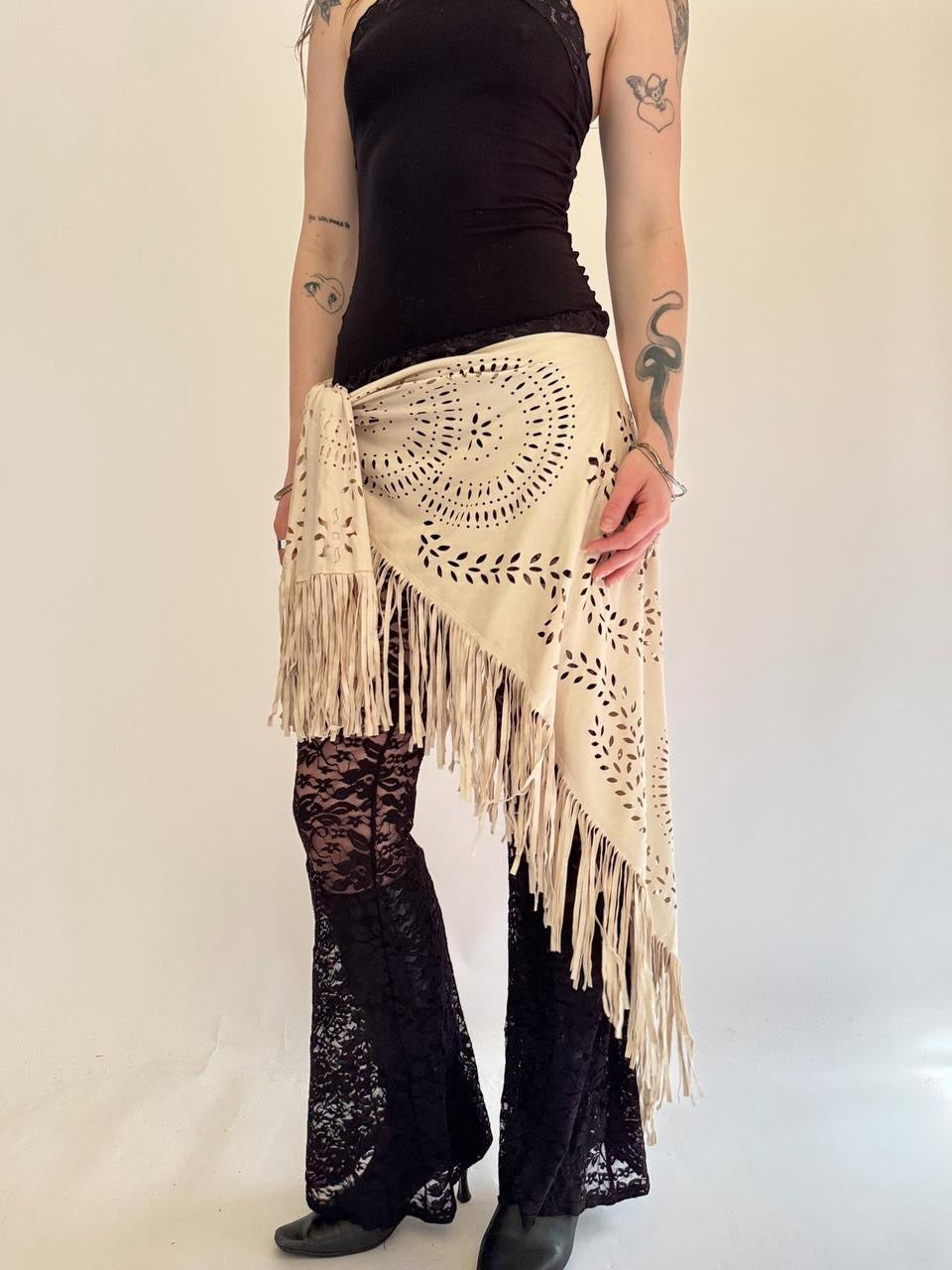 vintage boho wrap skirt