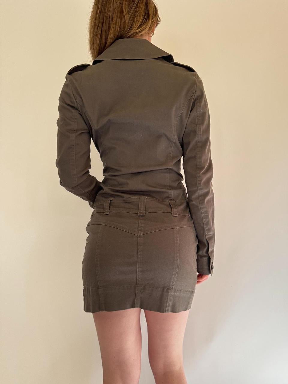 vintage diesel cargo mini dress
