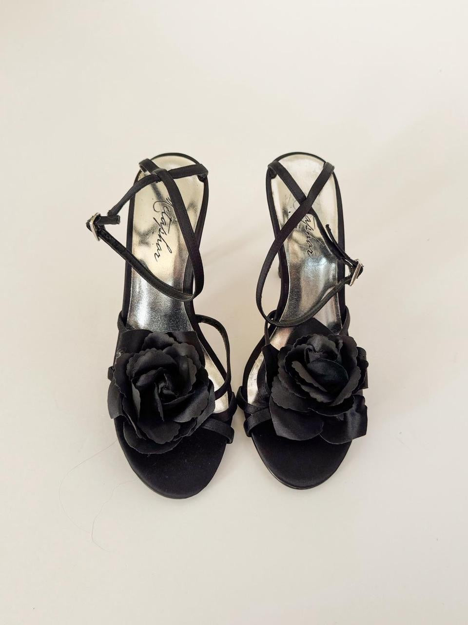 vintage flower heels