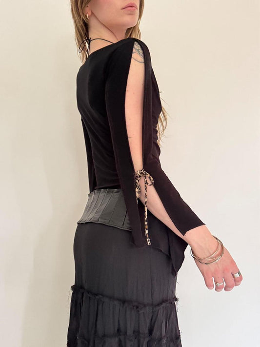 vintage cowl neck blouse top